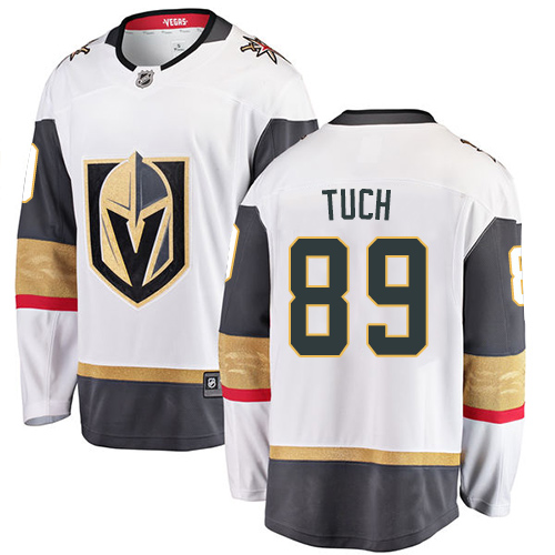 Men Vegas Golden Knights #89 Tuch Fanatics Branded Breakaway Home White Adidas NHL Jersey